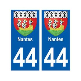 44 Nantes blason autocollant plaque stickers ville