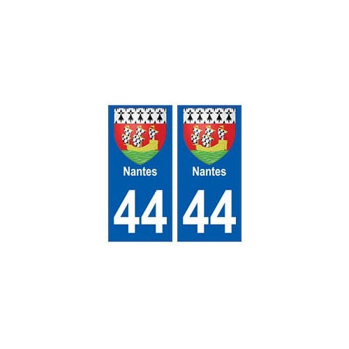 44 Nantes blason autocollant plaque stickers ville