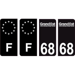 64 Pau logo sticker plate registration city