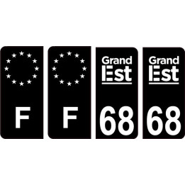 64 Pau logo sticker plate registration city