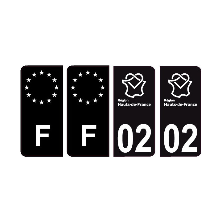 64 Pau logo sticker plate registration city
