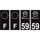 64 Pau-logo aufkleber plakette ez stadt