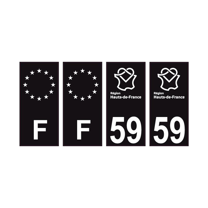 64 Pau logo sticker plate registration city