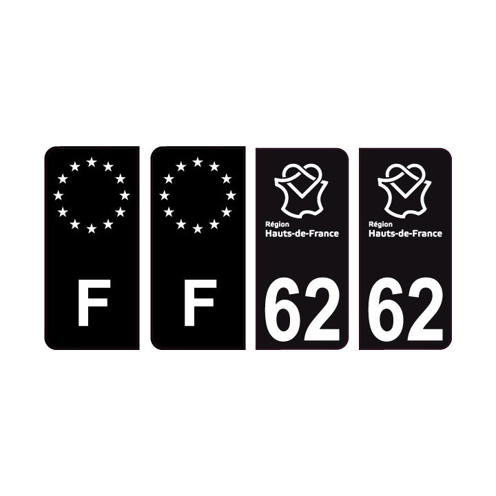 64 Pau logo sticker plate registration city