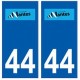 44 Nantes logo autocollant plaque stickers ville