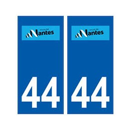44 Nantes logo autocollant plaque stickers ville