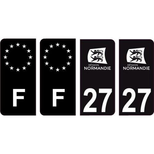 64 Pau logo sticker plate registration city