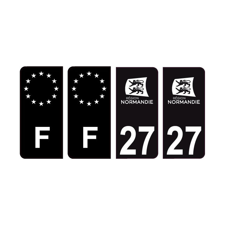 64 Pau logo sticker plate registration city