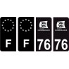 64 Pau logo sticker plate registration city