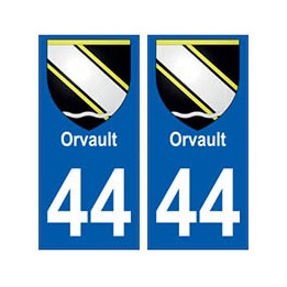 44 Orvault blason autocollant plaque stickers ville