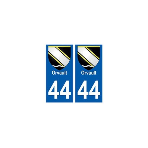 44 Orvault blason autocollant plaque stickers ville