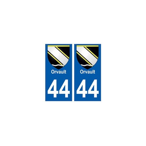 44 Orvault blason autocollant plaque stickers ville