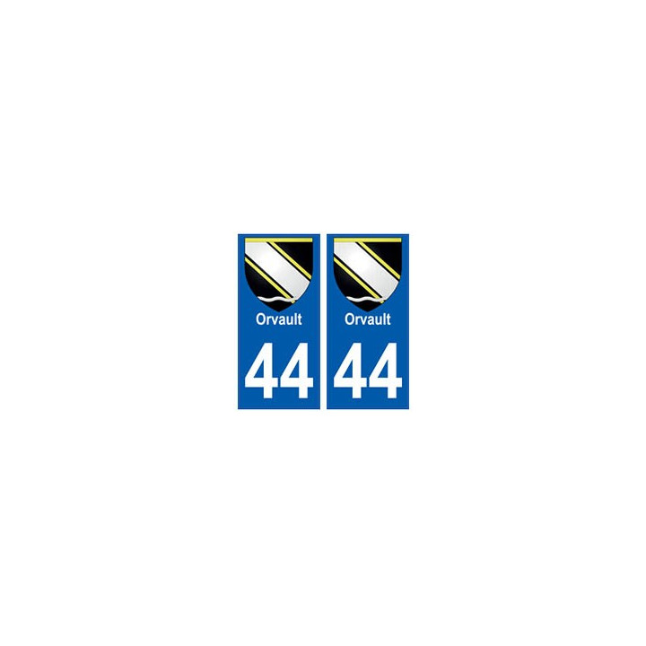 44 Orvault blason autocollant plaque stickers ville