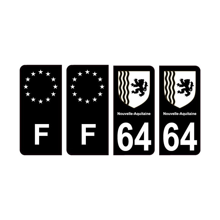 64 Pau sticker plate registration city