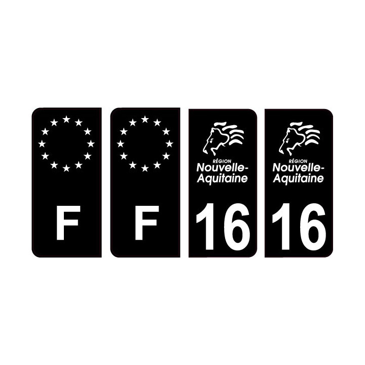 64 Pau logo sticker plate registration city