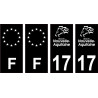 64 Pau logotipo de la etiqueta engomada de la placa de registro de la ciudad