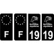 64 Pau logotipo de la etiqueta engomada de la placa de registro de la ciudad