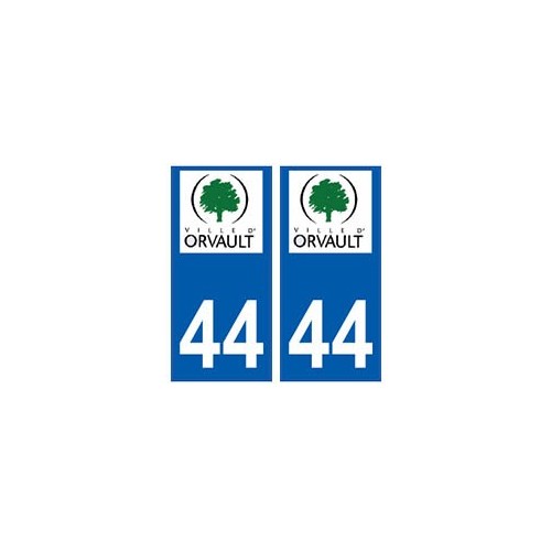 44 Orvault logo autocollant plaque stickers ville