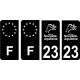 64 Pau logotipo de la etiqueta engomada de la placa de registro de la ciudad