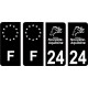 64 Pau logo adesivo piastra di registrazione city