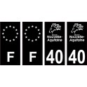 64 Pau logotipo de la etiqueta engomada de la placa de registro de la ciudad