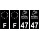 64 Pau logo adesivo piastra di registrazione city