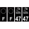 64 Pau logo adesivo piastra di registrazione city