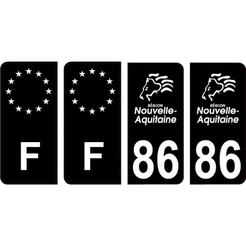 64 Pau logo adesivo piastra di registrazione city