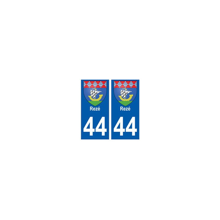 44 Rezé blason autocollant plaque stickers ville