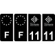 64 Pau logotipo de la etiqueta engomada de la placa de registro de la ciudad