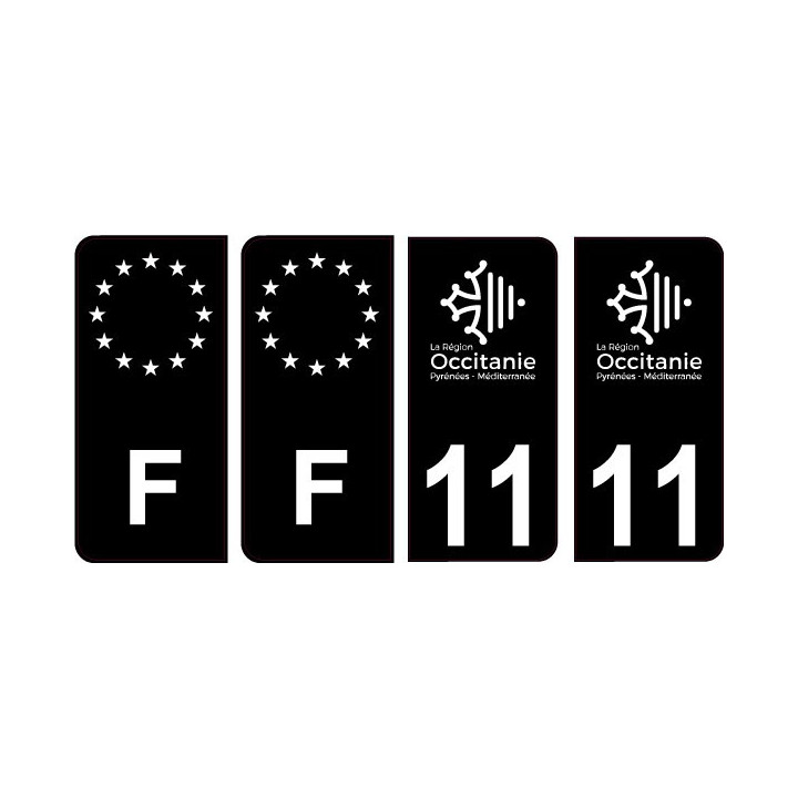 64 Pau logo sticker plate registration city