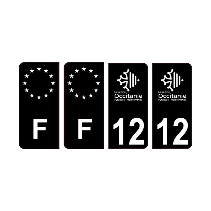 64 Pau logo sticker plate registration city