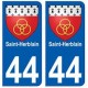 44 Saint-Herblain blason autocollant plaque stickers ville