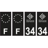 64 Pau logo adesivo piastra di registrazione city
