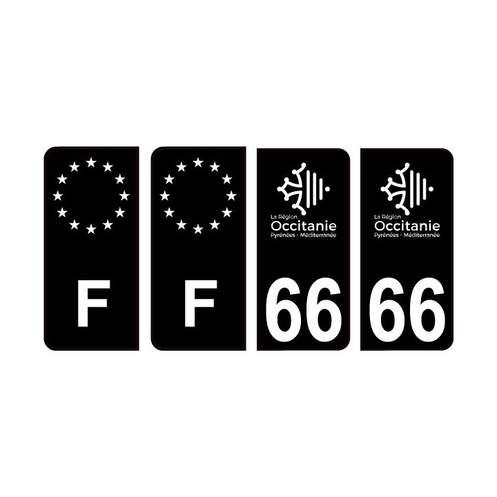 64 Pau logo sticker plate registration city