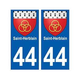 44 Saint-Herblain blason autocollant plaque stickers ville