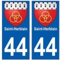 44 Saint-Herblain blason autocollant plaque stickers ville