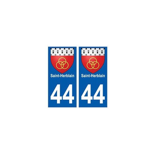 44 Saint-Herblain blason autocollant plaque stickers ville