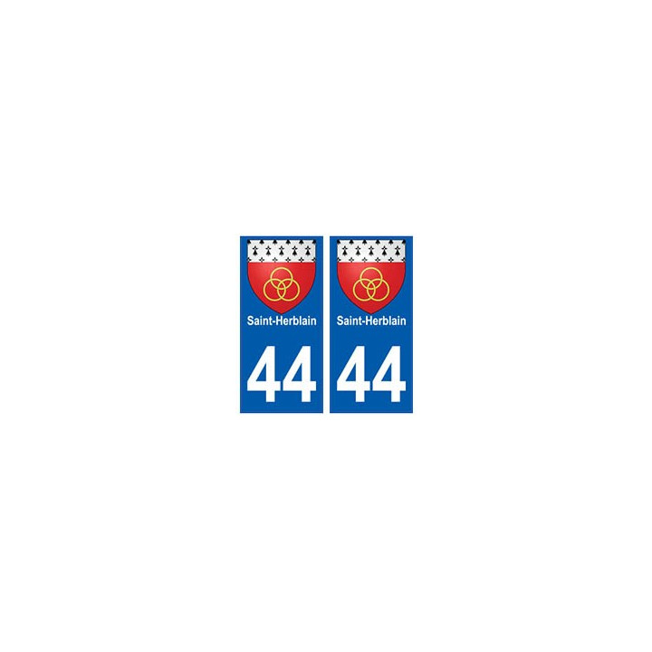 44 Saint-Herblain blason autocollant plaque stickers ville