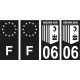 64 Pau sticker plate registration city