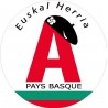 A Pays Basque Euskal Herria 9736 autocollant adhésif sticker
