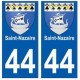 44 Saint-Nazaire blason autocollant plaque stickers ville