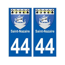 44 Saint-Nazaire blason autocollant plaque stickers ville
