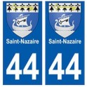 44 Saint-Nazaire blason autocollant plaque stickers ville