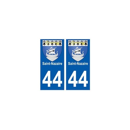 44 Saint-Nazaire blason autocollant plaque stickers ville
