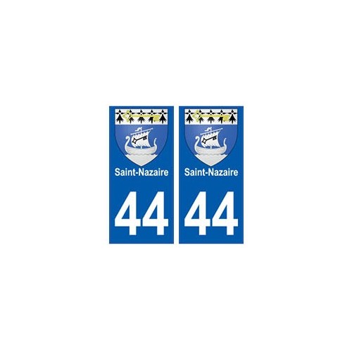 44 Saint-Nazaire blason autocollant plaque stickers ville