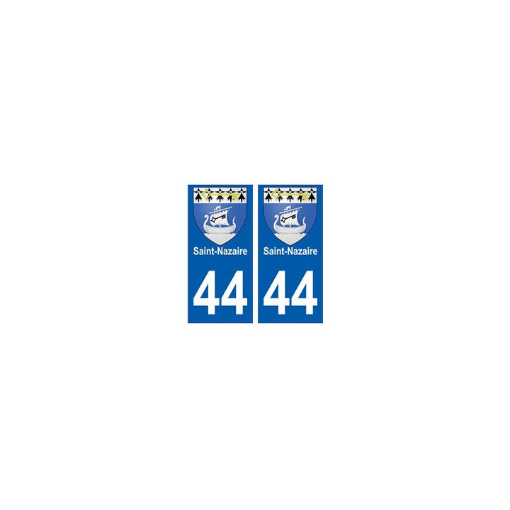44 Saint-Nazaire blason autocollant plaque stickers ville