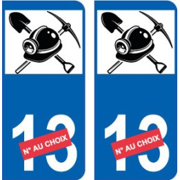 Lapin cretin number of choice Decal sticker license plate
