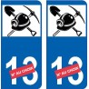 Lapin cretino numero di scelta Decal adesivo targa
