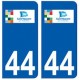 44 Saint-Nazaire logo autocollant plaque stickers ville